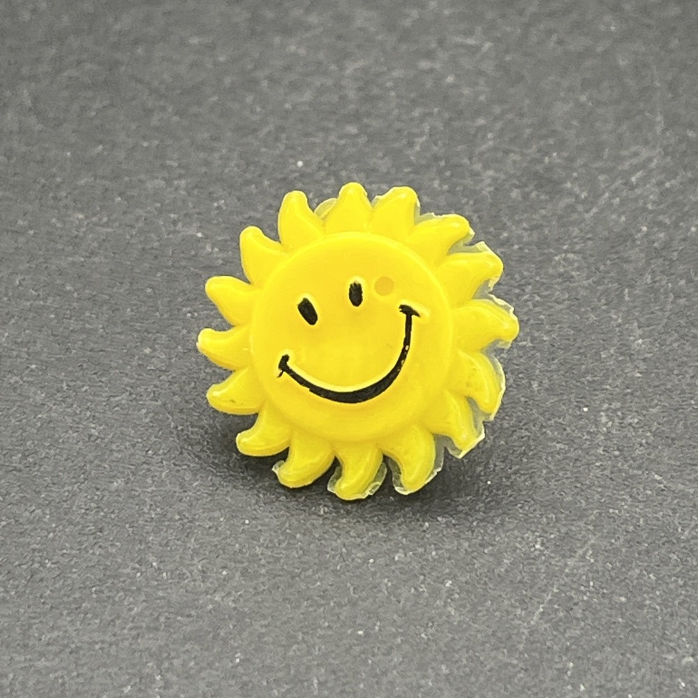 Sun Sunshine Cute Novelty Plastic Lapel Hat Pin